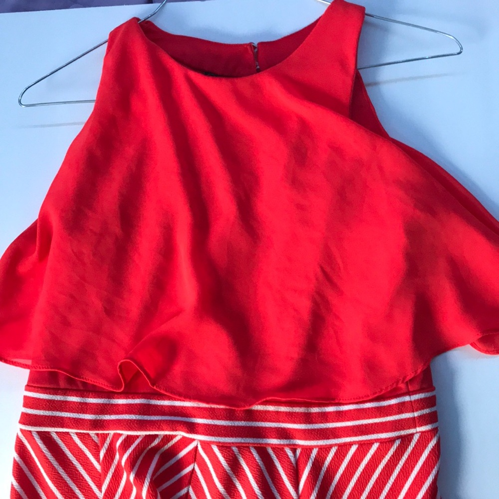 Cute red and white dress